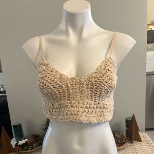 B.O.G. Collective crochet cropped top